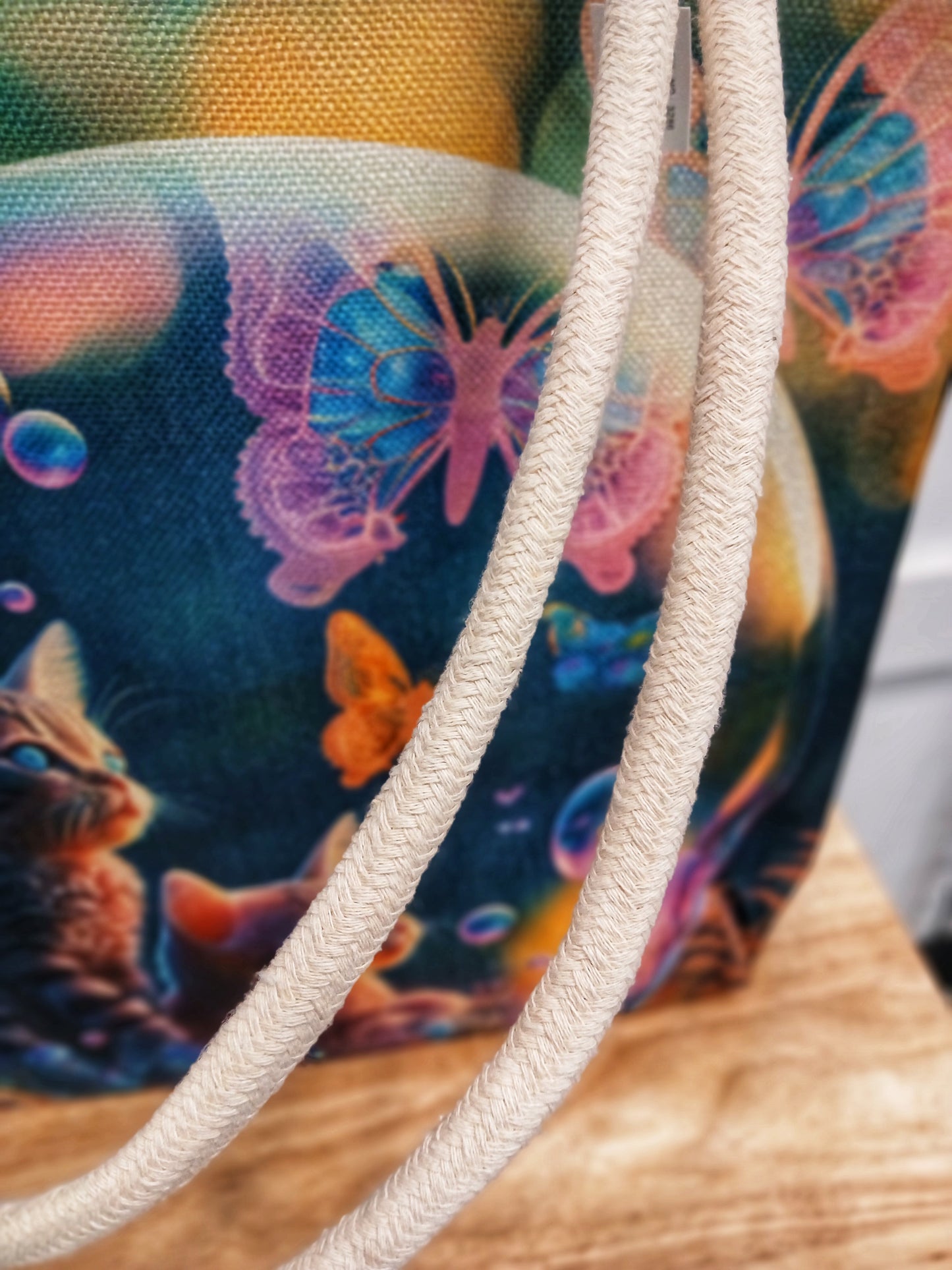 Jute Rope Handle Tote