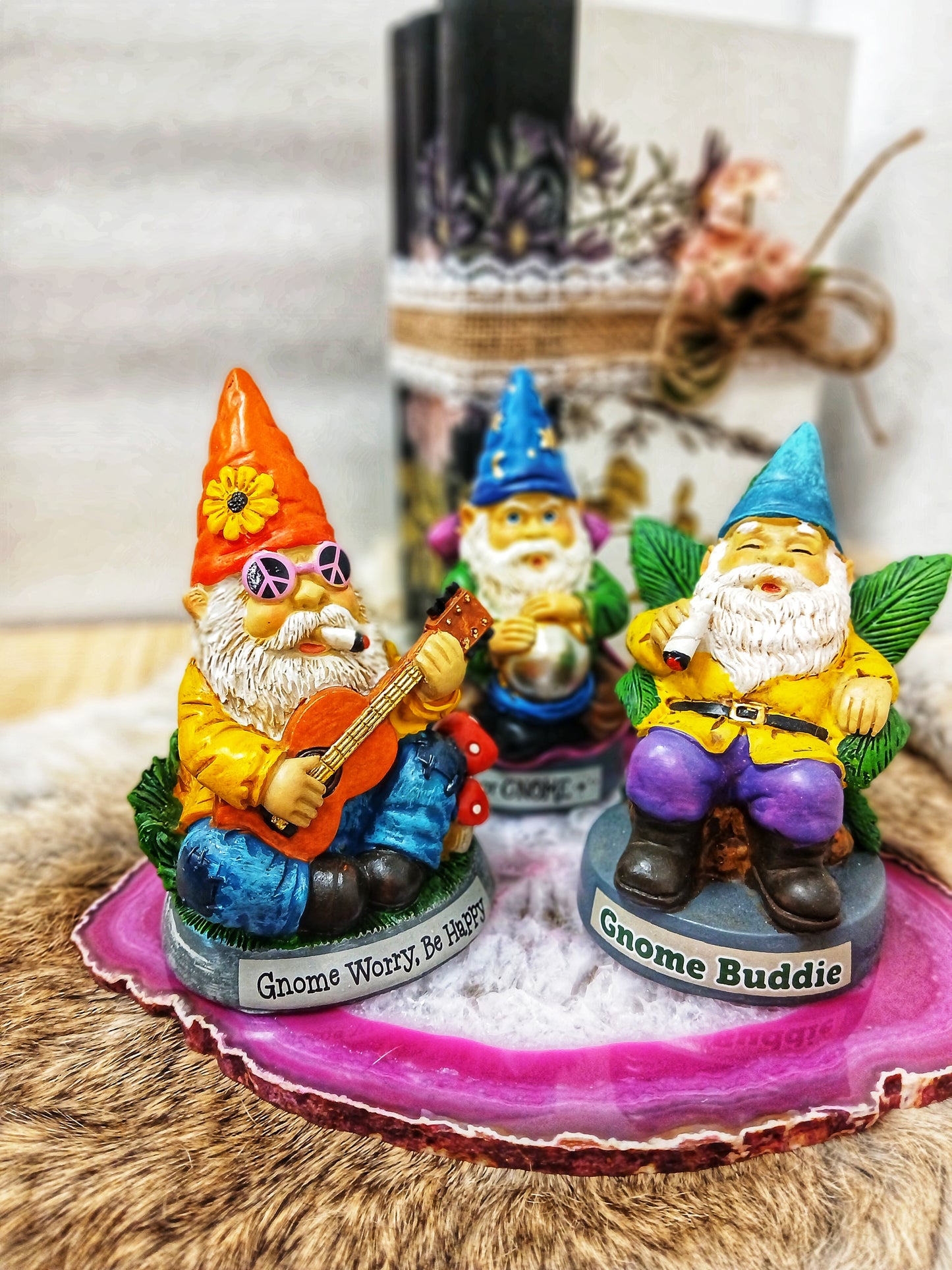 Chill Vibe Mini Gnome Figurines