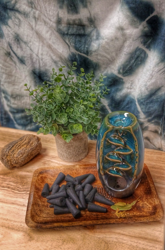 Backflow Magic Ceramic Incense Burner - Waterfall Flow