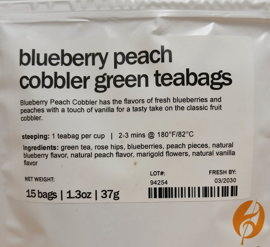 Blueberry Peach Cobbler - Green Tea