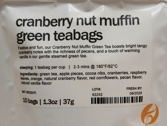 Cranberry Nut Muffin - Green Tea