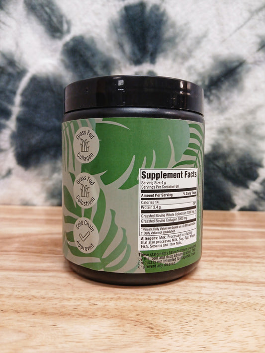 Grass-Fed Colostrum & Collagen Peptides – Unflavored