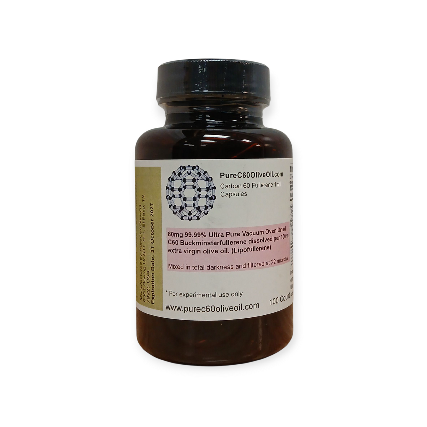 Carbon 60 Capsules- Extra Virgin Olive Oil