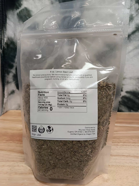 Organic Lemon Basil Leaf