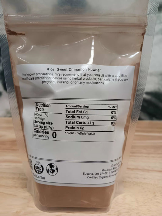 Organic Sweet Cinnamon Powder