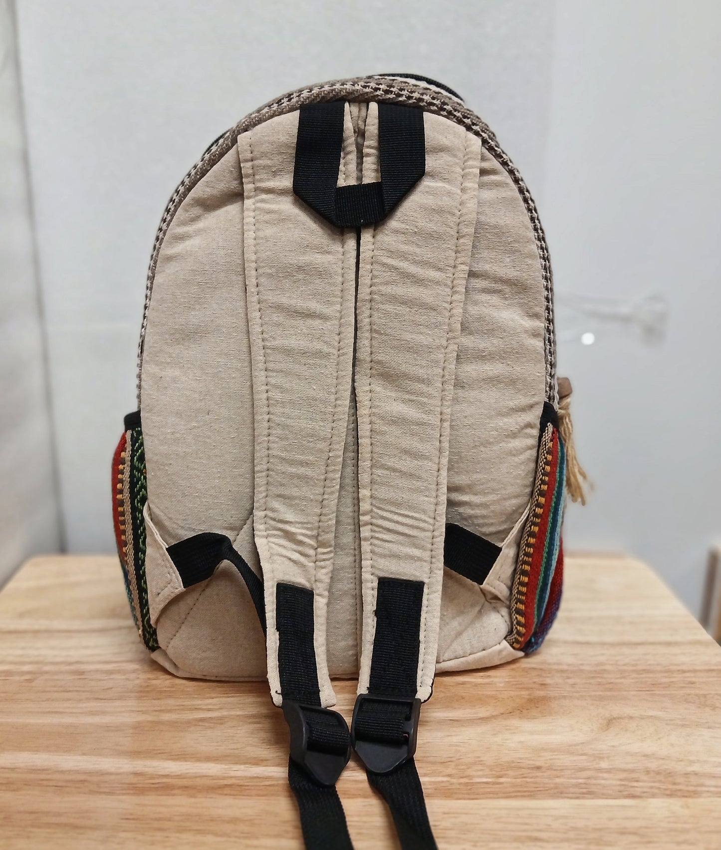 Medium Hemp Backpack- Golden Horizon