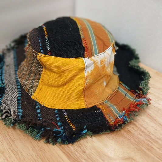 Patchwork Boho Bucket Hat (Assorted Styles)