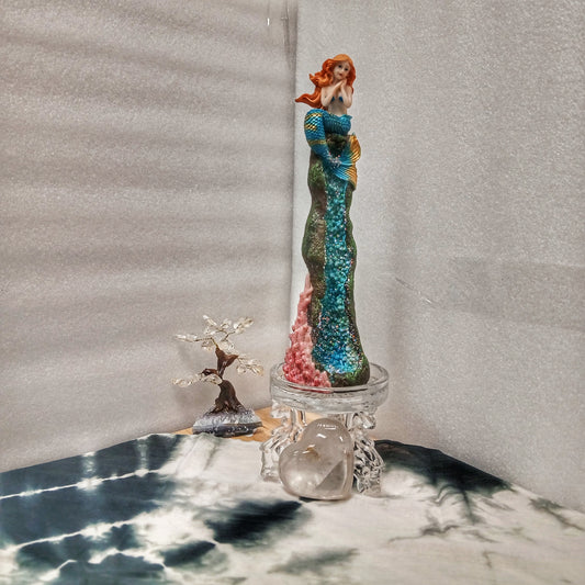 Fujima Galaxy Mermaid Incense Burner - Tall Tower Style