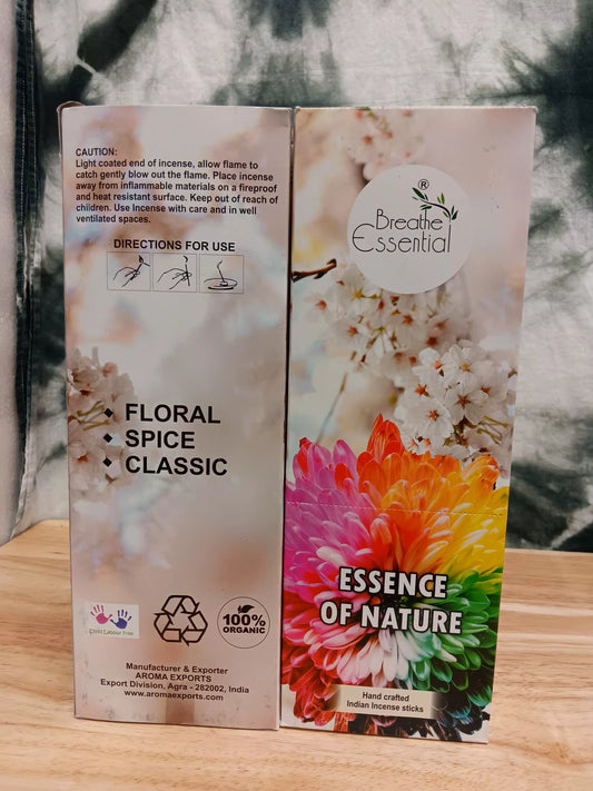 Essence of Nature Incense Sticks - Fresh & Floral