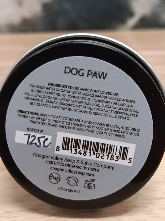 Dog Paw Herbal Salve (1 oz tin)
