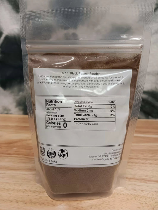 Organic Black Pepper Powder